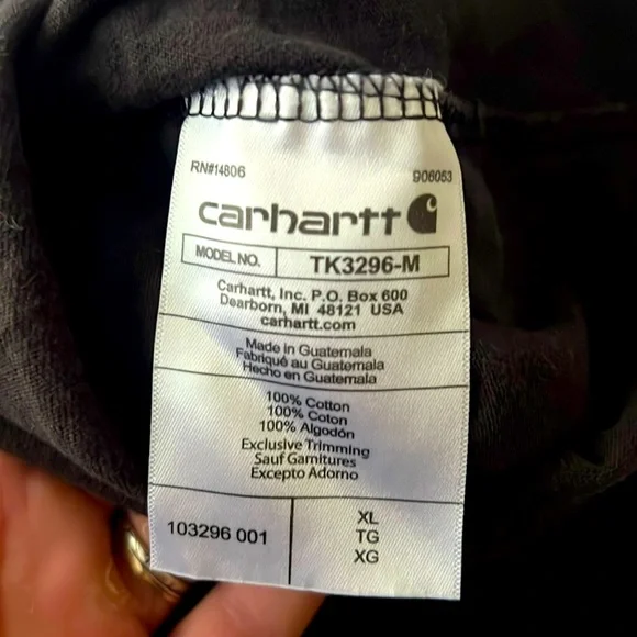 Carhartt Loose Fit Men’s short sleeve tee shirts size XL  Black NWOT Lot of 2 - Picture 6 of 6